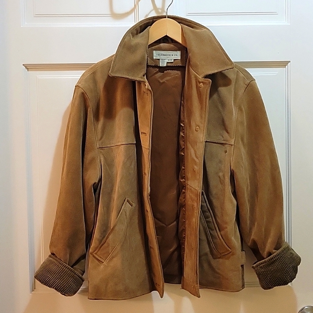 Vintage Suede Leather Jacket Small Colebrook & Co.